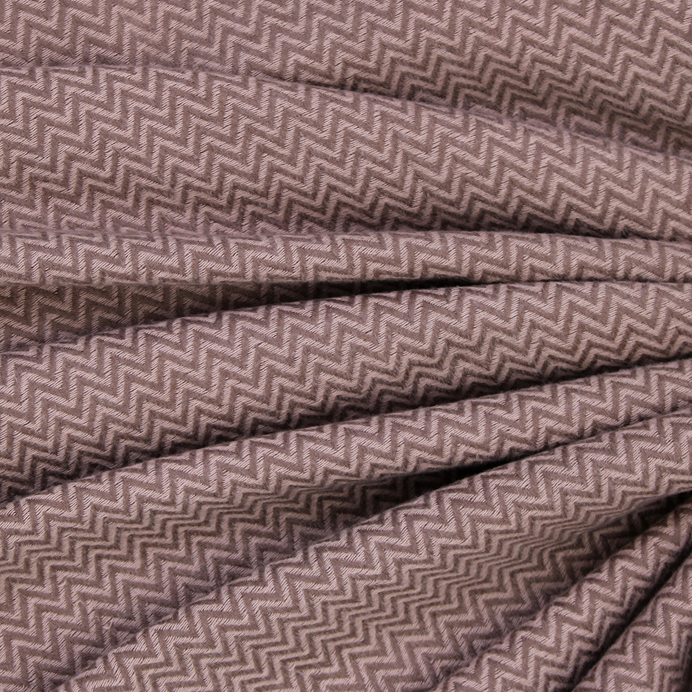 ZigZag Cashmere Hijab - Pink-Brown
