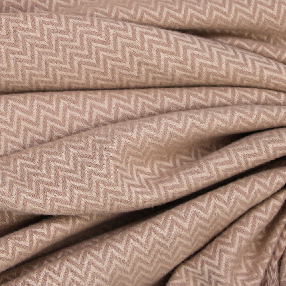 ZigZag Cashmere Hijab - Beige