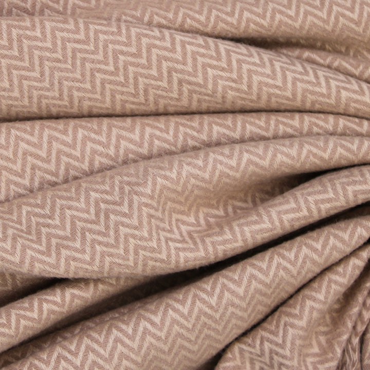 ZigZag Cashmere Hijab - Beige