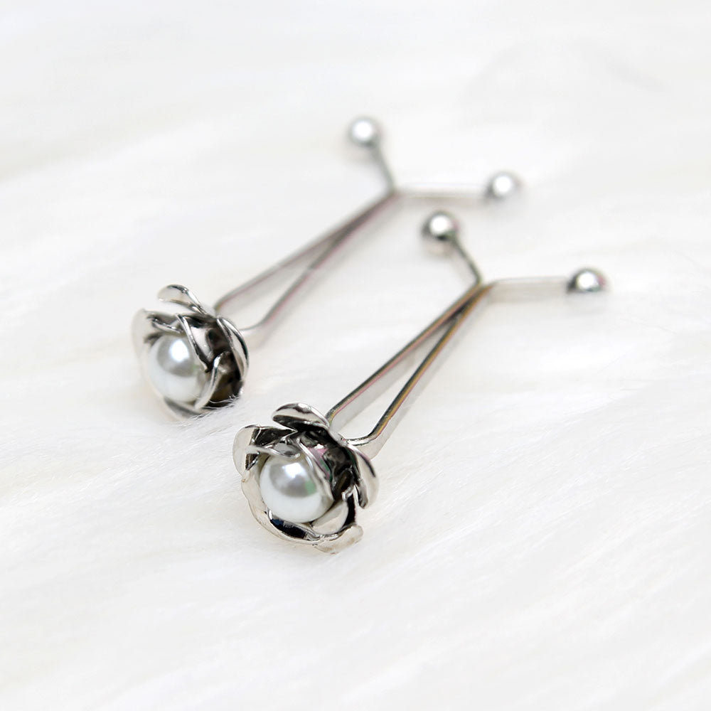 White Scarf pin Z-7