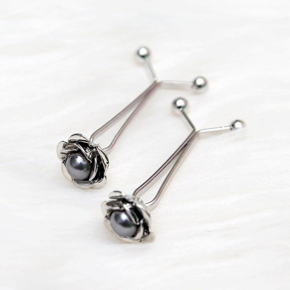 Grey Scarf pin Z-7
