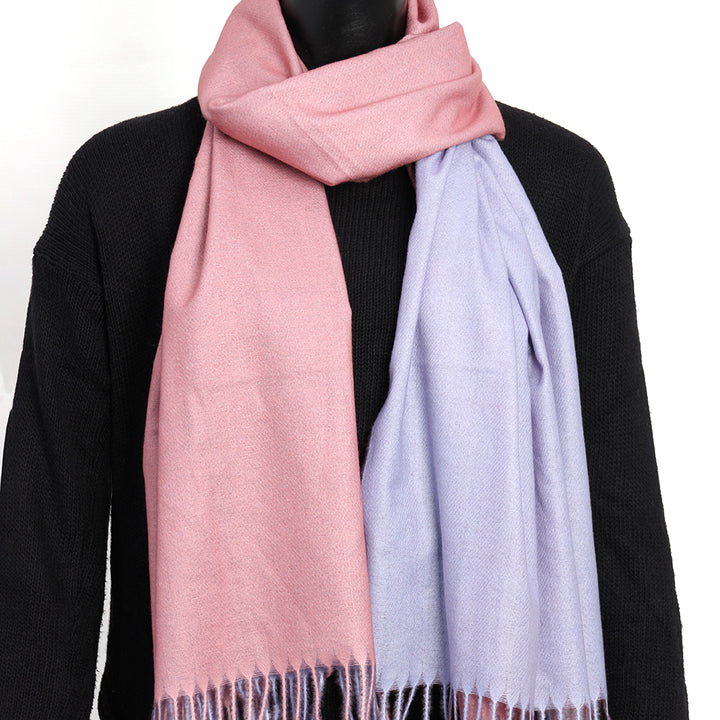Dual Cashmere Hijab - Pink - Purple