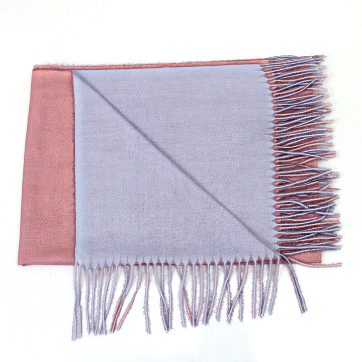 Dual Cashmere Hijab - Pink - Purple