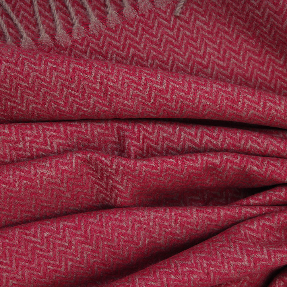 ZigZag Cashmere Hijab - Maroon