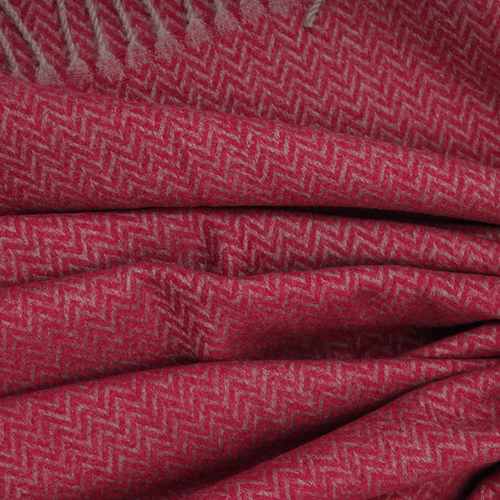 ZigZag Cashmere Hijab - Maroon