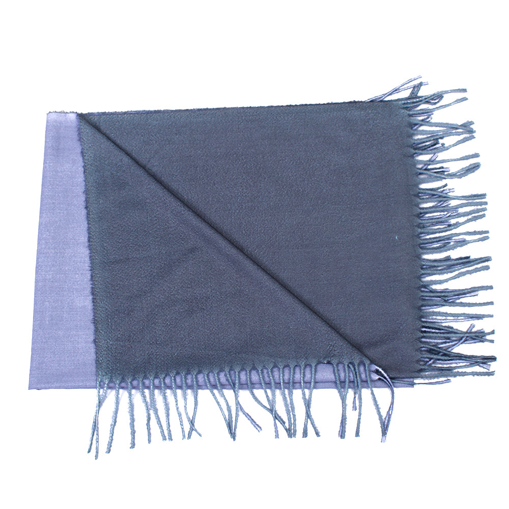 Dual Cashmere Hijab - Grey - Purple