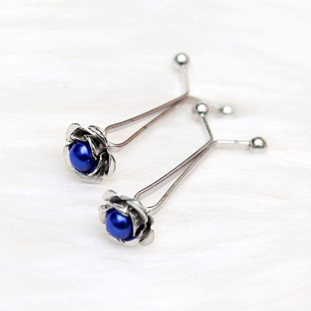 ink blue Scarf pin Z-7