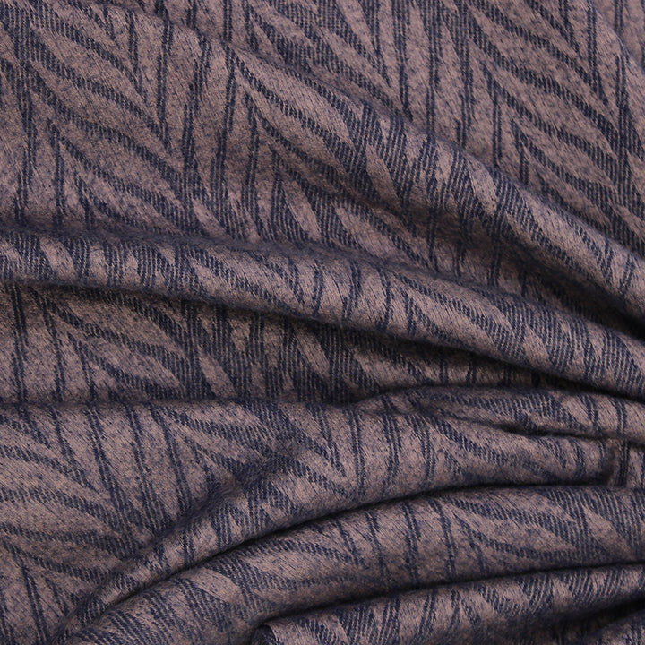 Palm Leaf Cashmere Hijab - Navy Blue