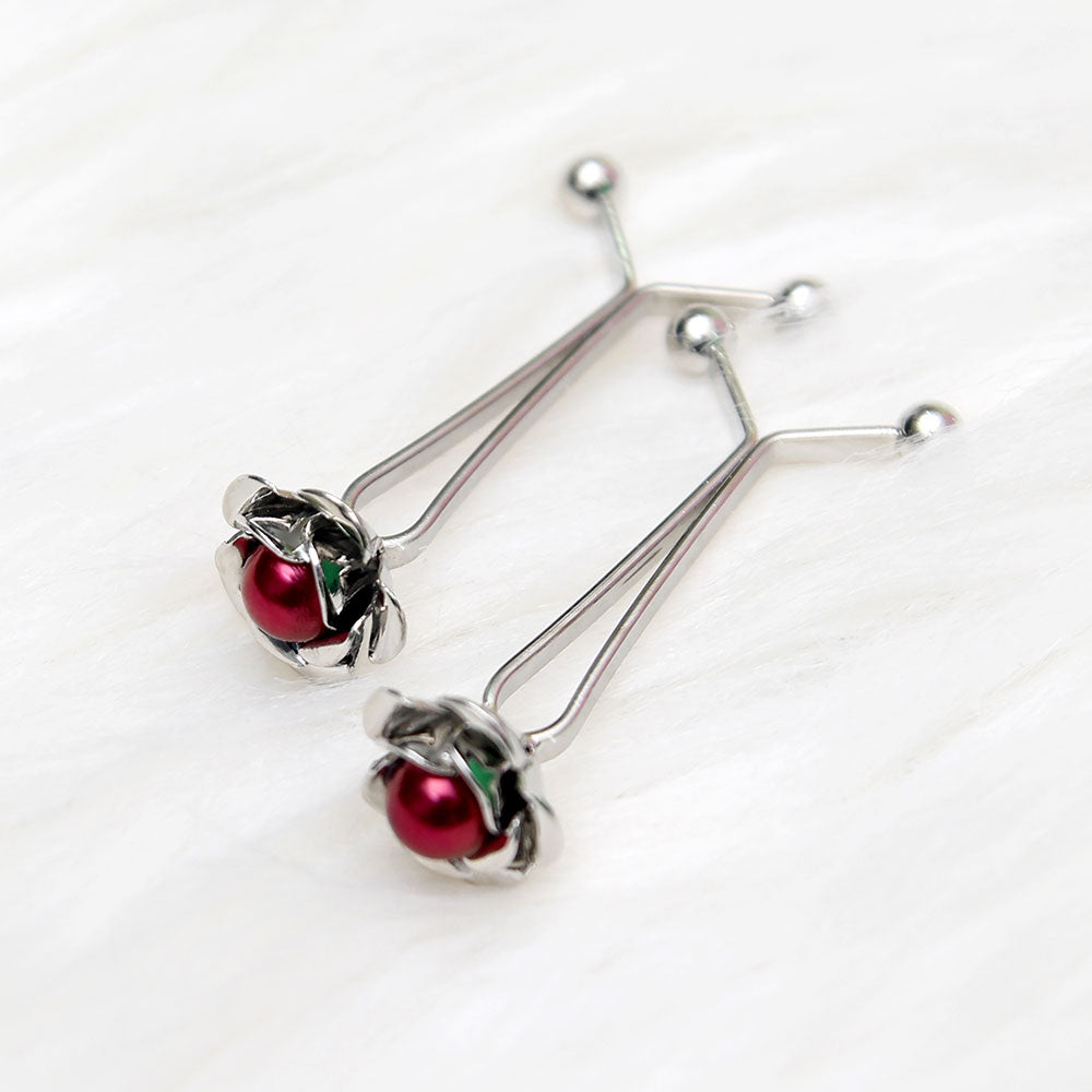 Maroon Scarf pin Z-7