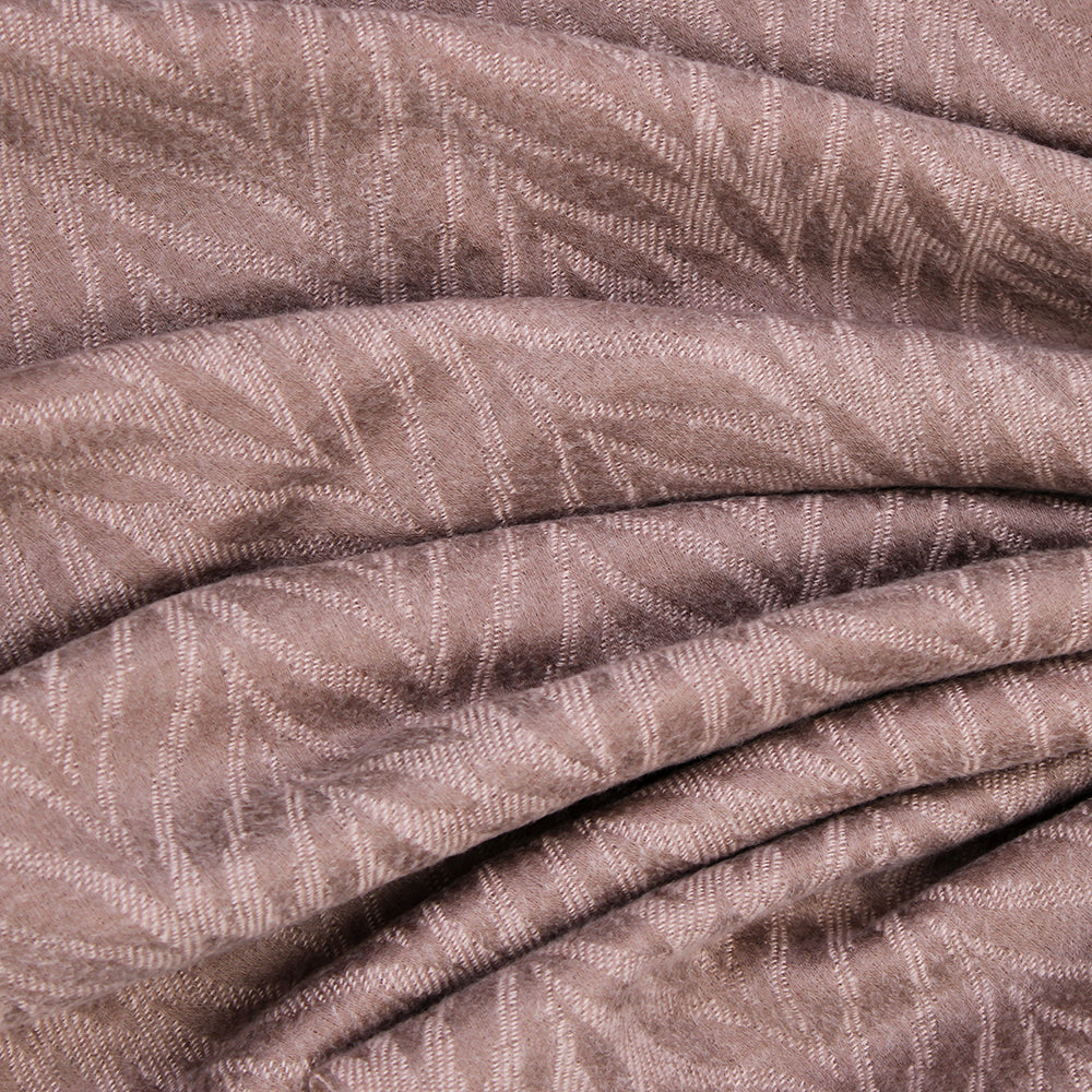 Palm Leaf Cashmere Hijab - Coffee