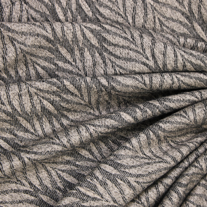 Palm Leaf Cashmere Hijab - Black-Fawn