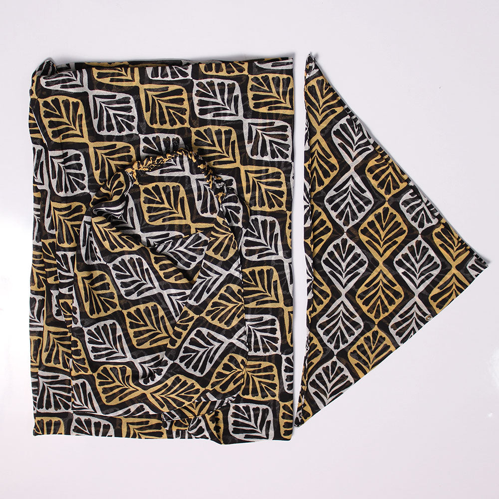 GEORGETTE Black MISRI HIJAB