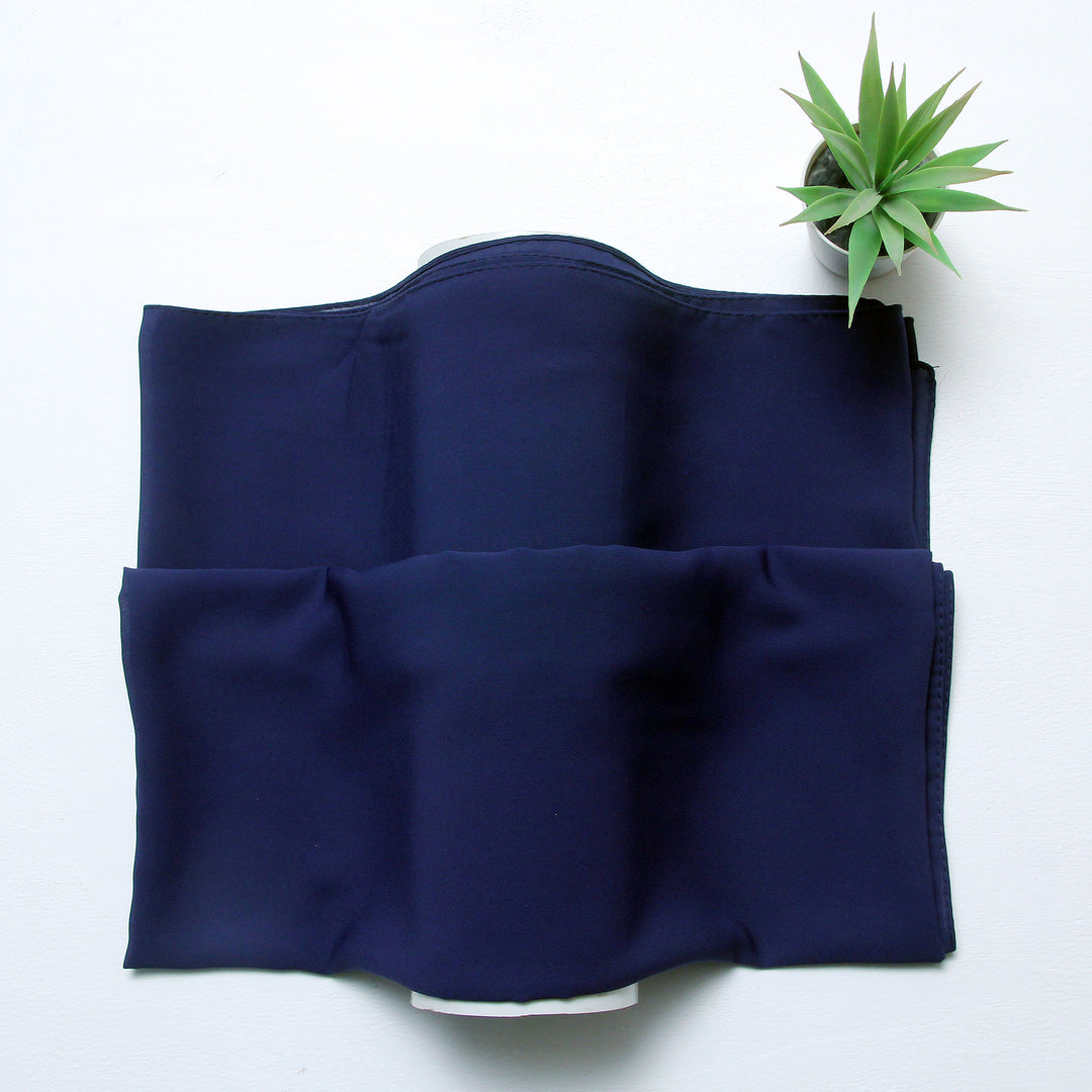 Turkish Chiffon-Navy Blue