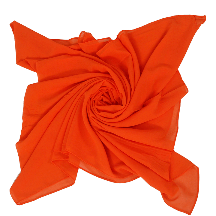 Shades Of Orange Chiffon Hijabs