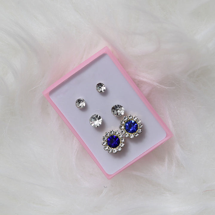 Cubs Crystal Studs