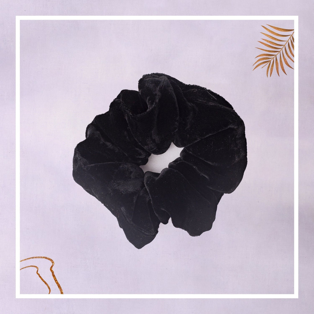 Small Black Scrunchie