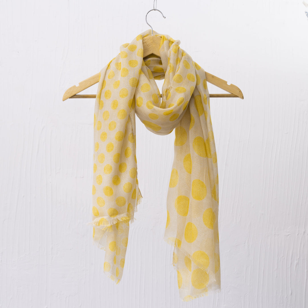 Hadiya Yellow Spotted Hijab