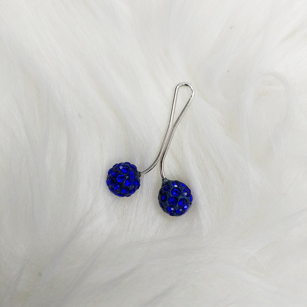 Crystal Blue Pin-Less Hijab Pin