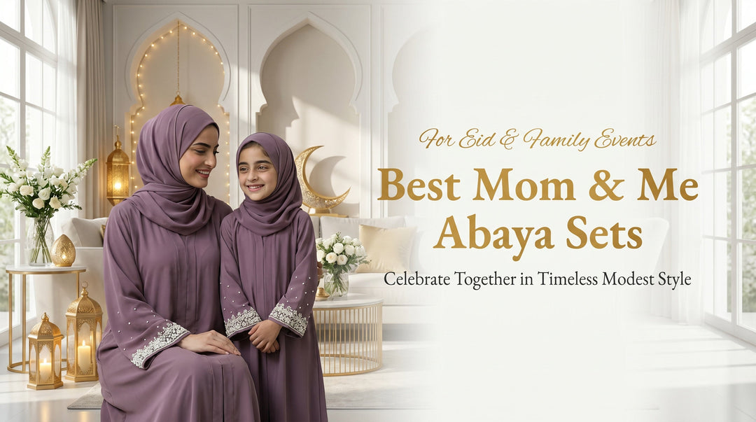 Best Mom & Me Abaya Sets for Eid and Family Events - Mom and daughter matching abayas Pakistan