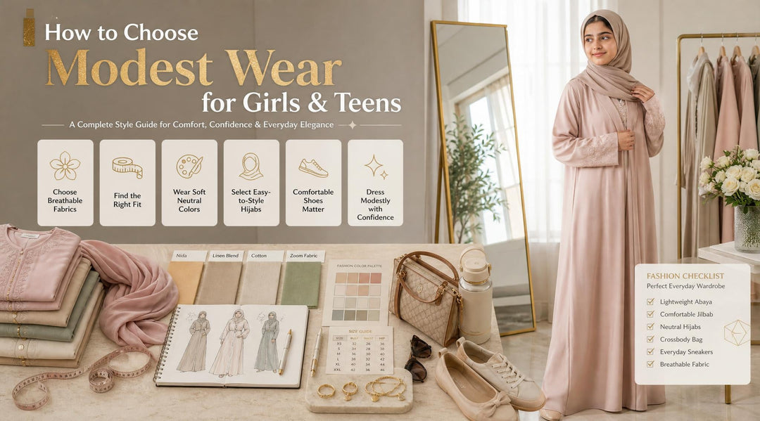 How to Choose Modest Wear for Girls and Teens - modest wear guide Pakistan