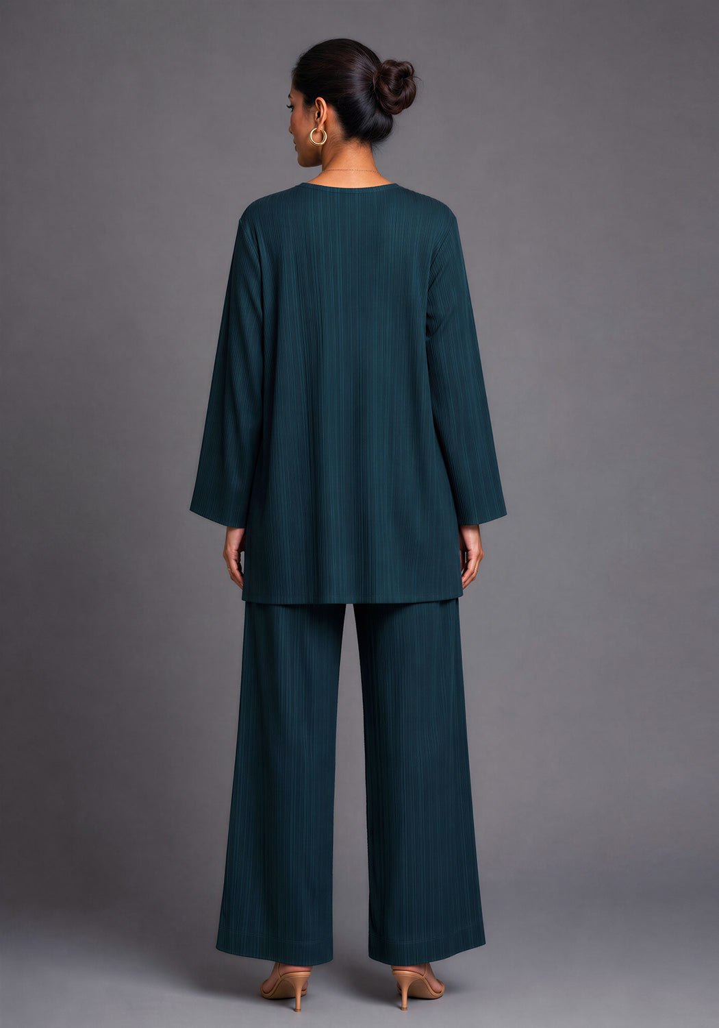 Green Textured Co-Ord Set