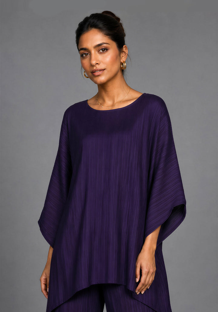 Purple Textured Co-Ord Set