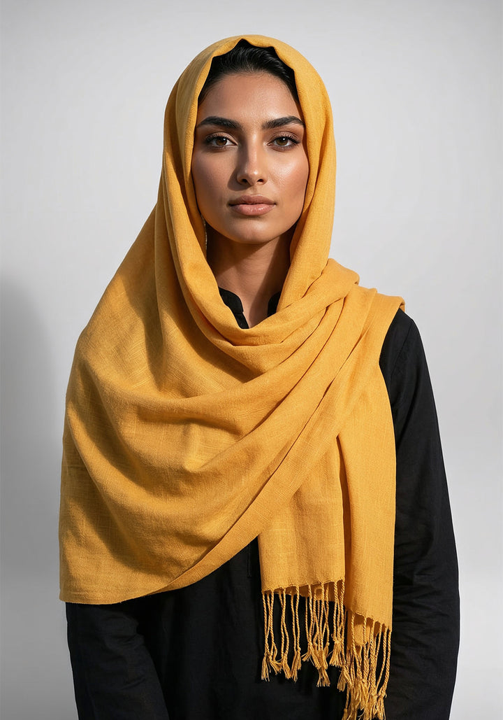 Arezoo Turkish Lawn Hijab - Yellow