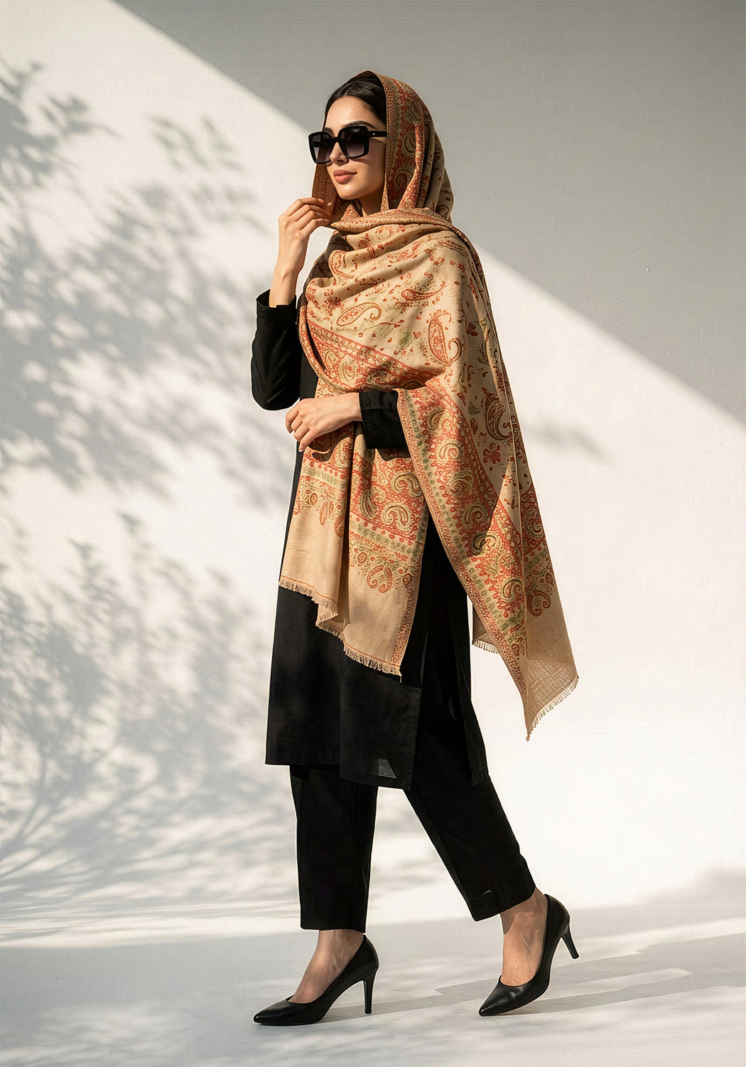 Kani handwoven Hijab - Beige