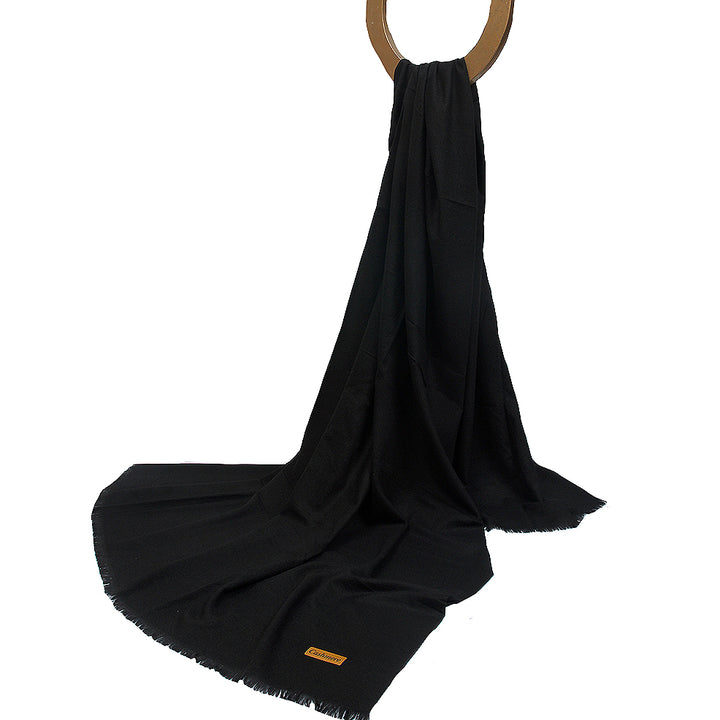 Woolen Cashmere Shawl-Black