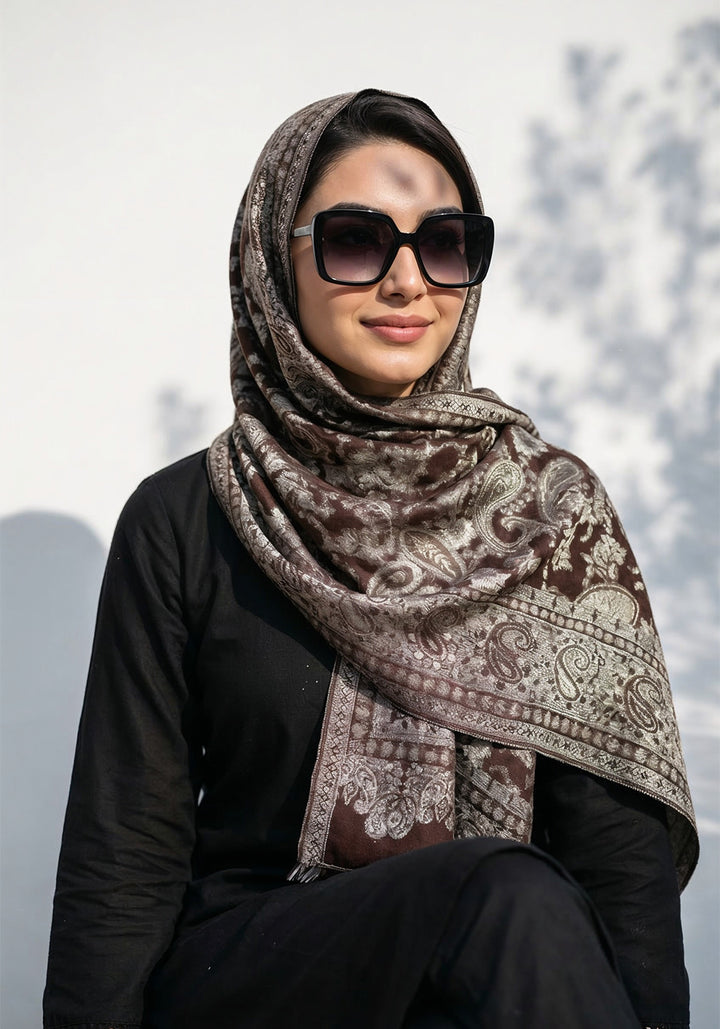 Kani handwoven Hijab - Brown