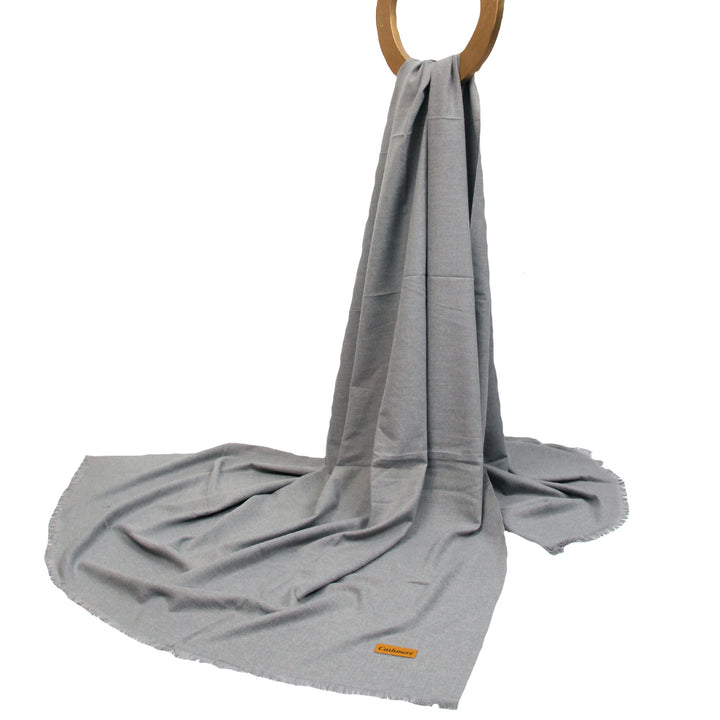 Woolen Cashmere Shawl-Grey