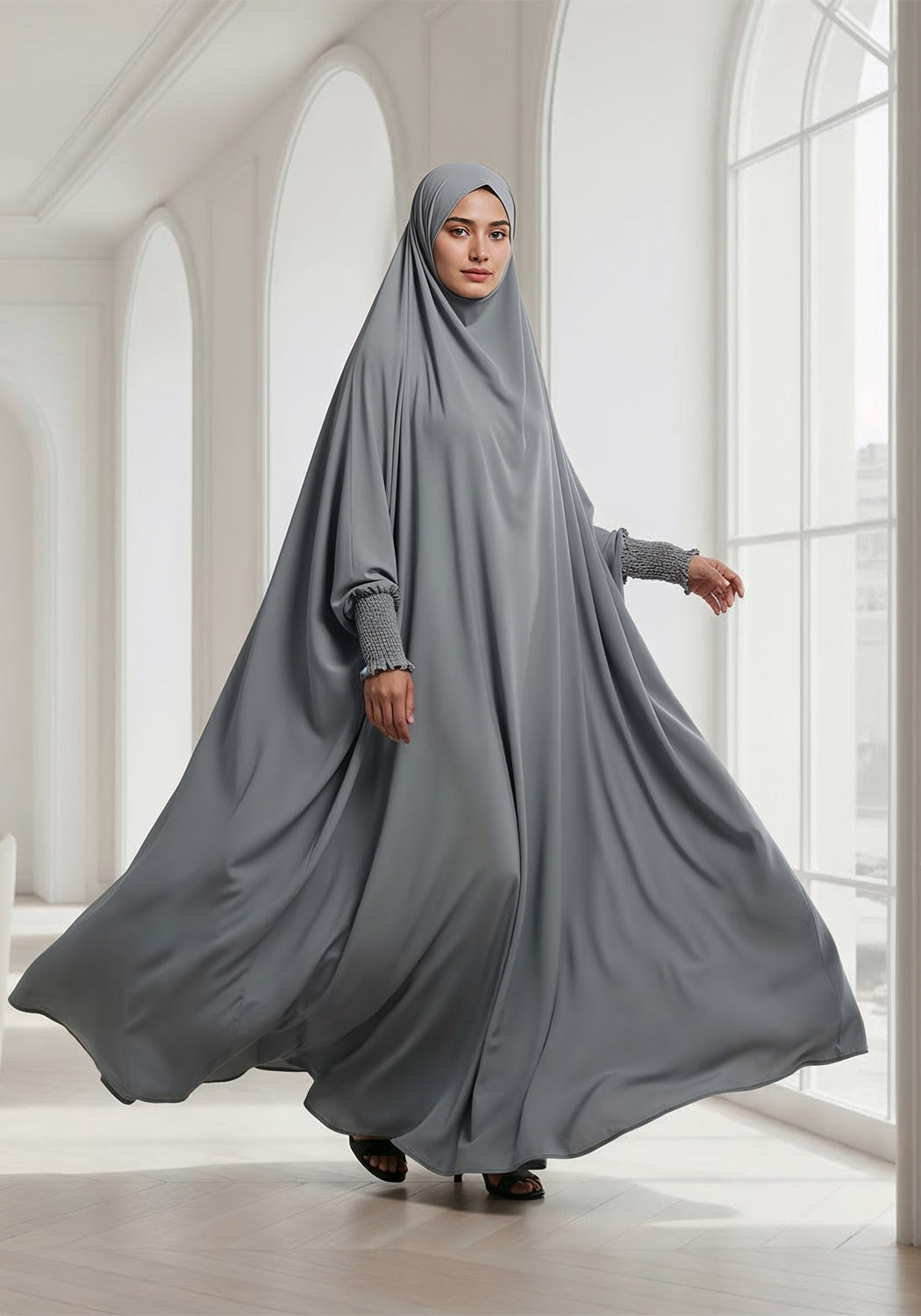 Saudi Jilbab - Grey