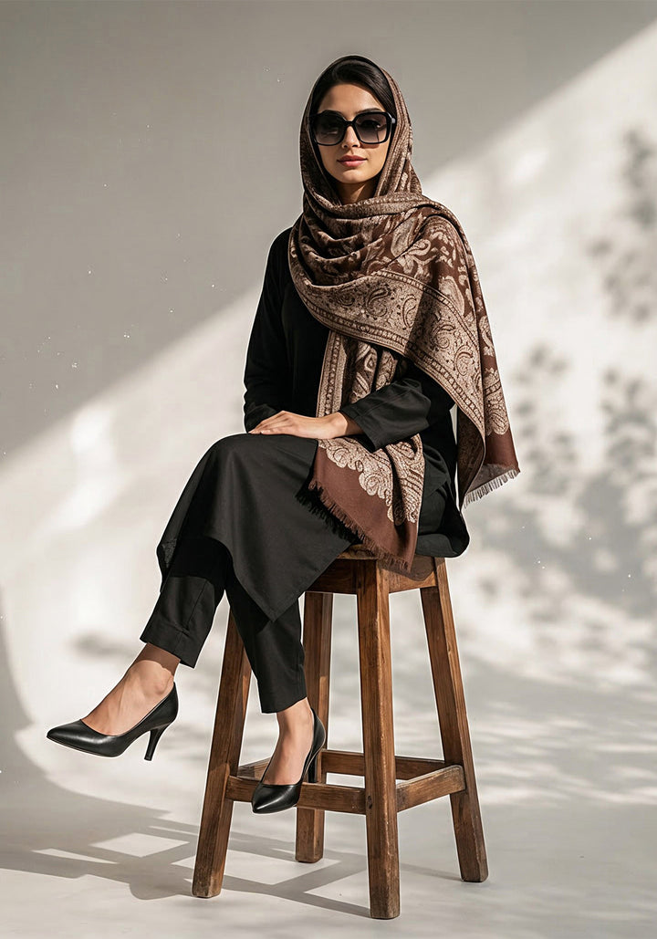 Kani handwoven Hijab - Brown