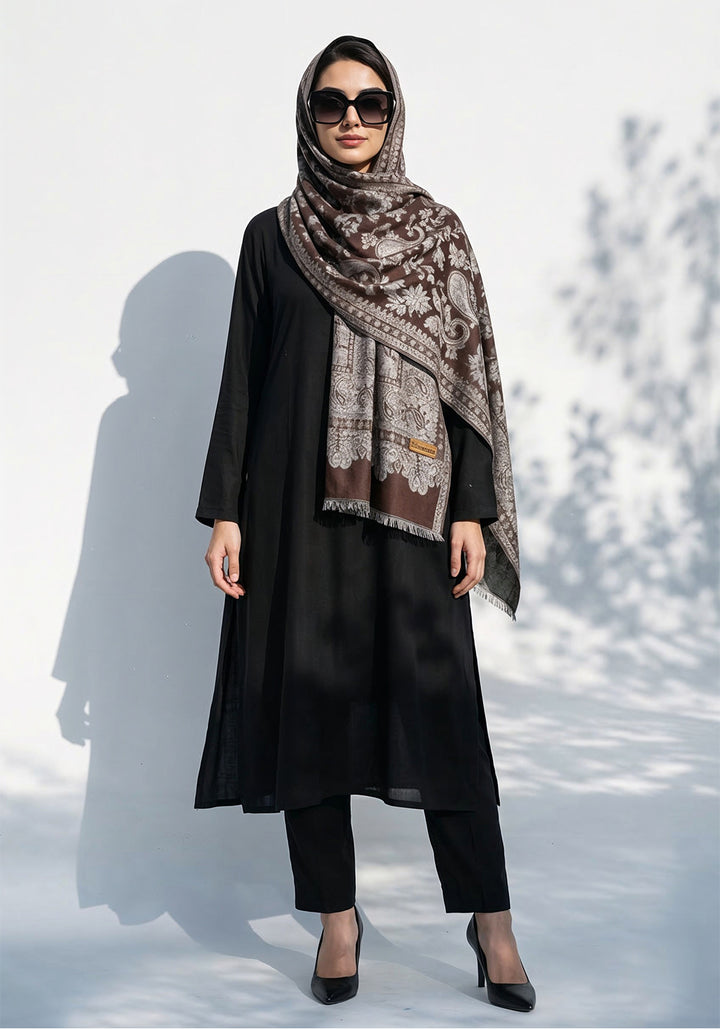 Kani handwoven Hijab - Brown