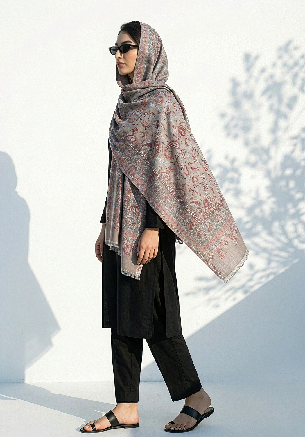 Kani handwoven Hijab - Grey