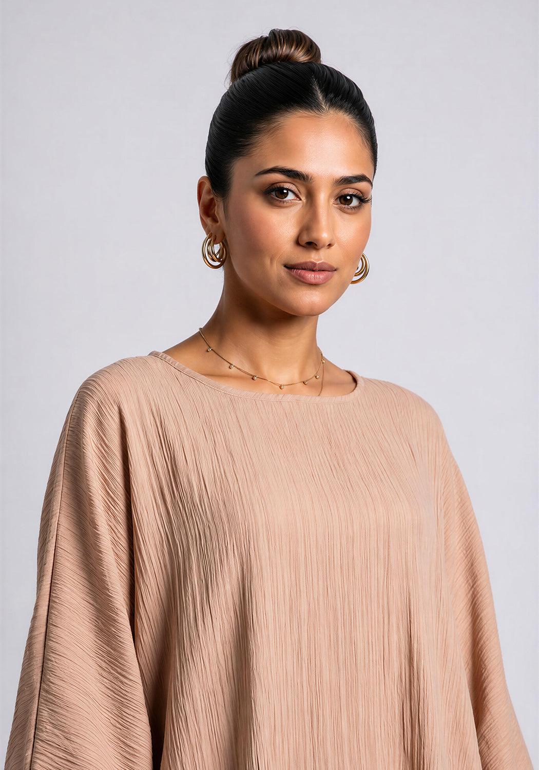 Beige Textured Co-Ord Set
