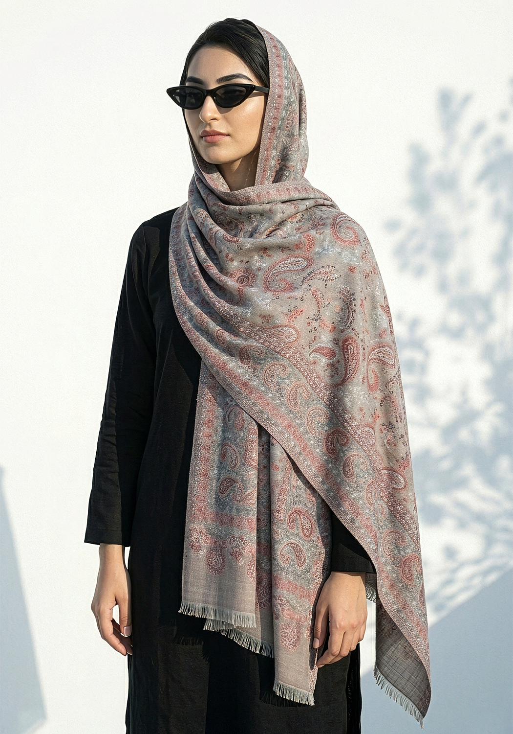 Kani handwoven Hijab - Grey
