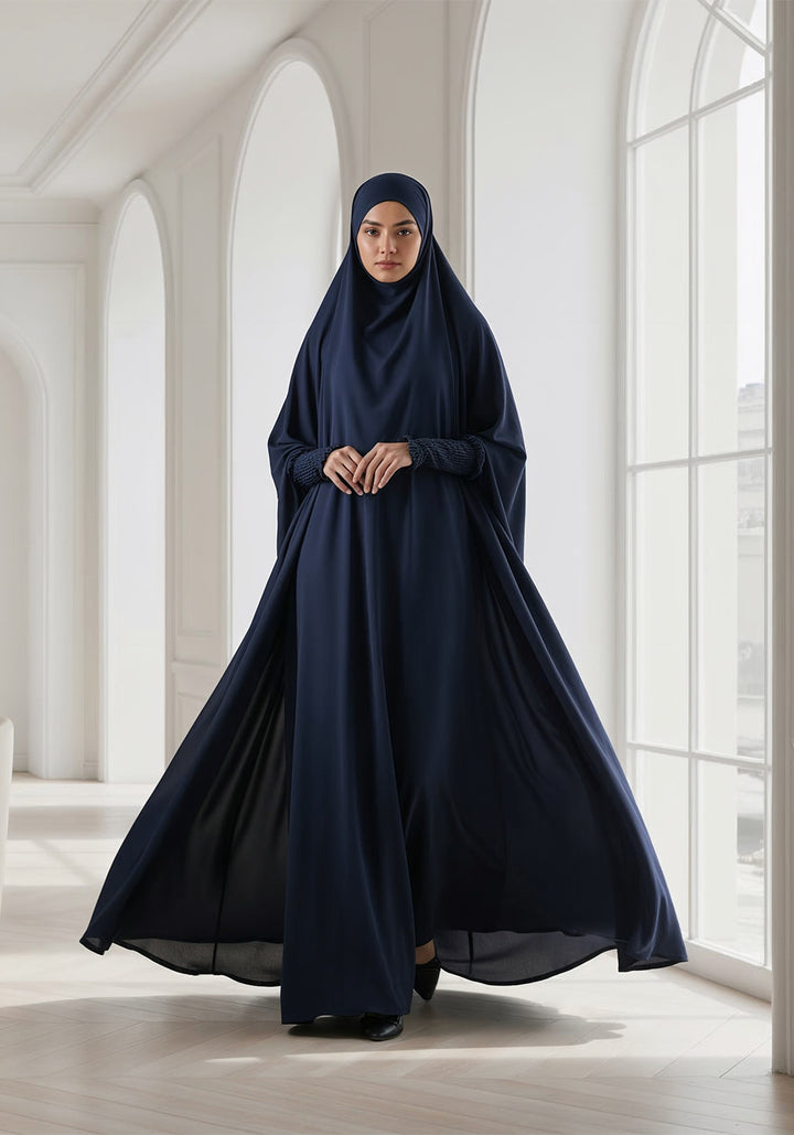 Saudi Jilbab - Navy Blue