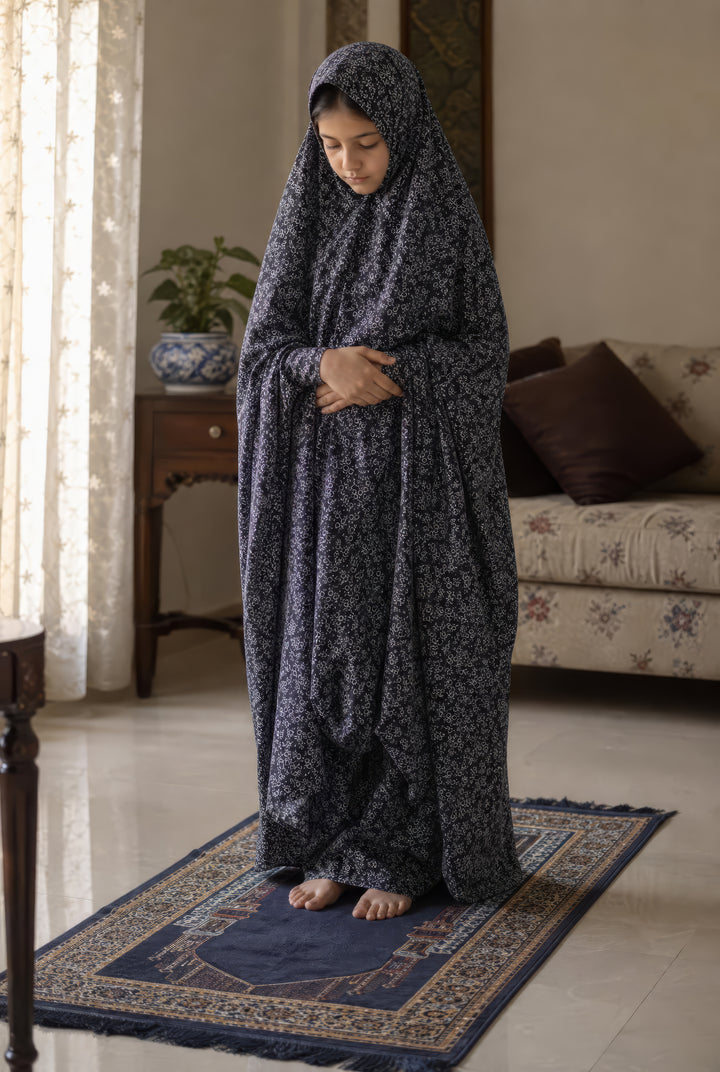Kids Namaz Chadar - Black