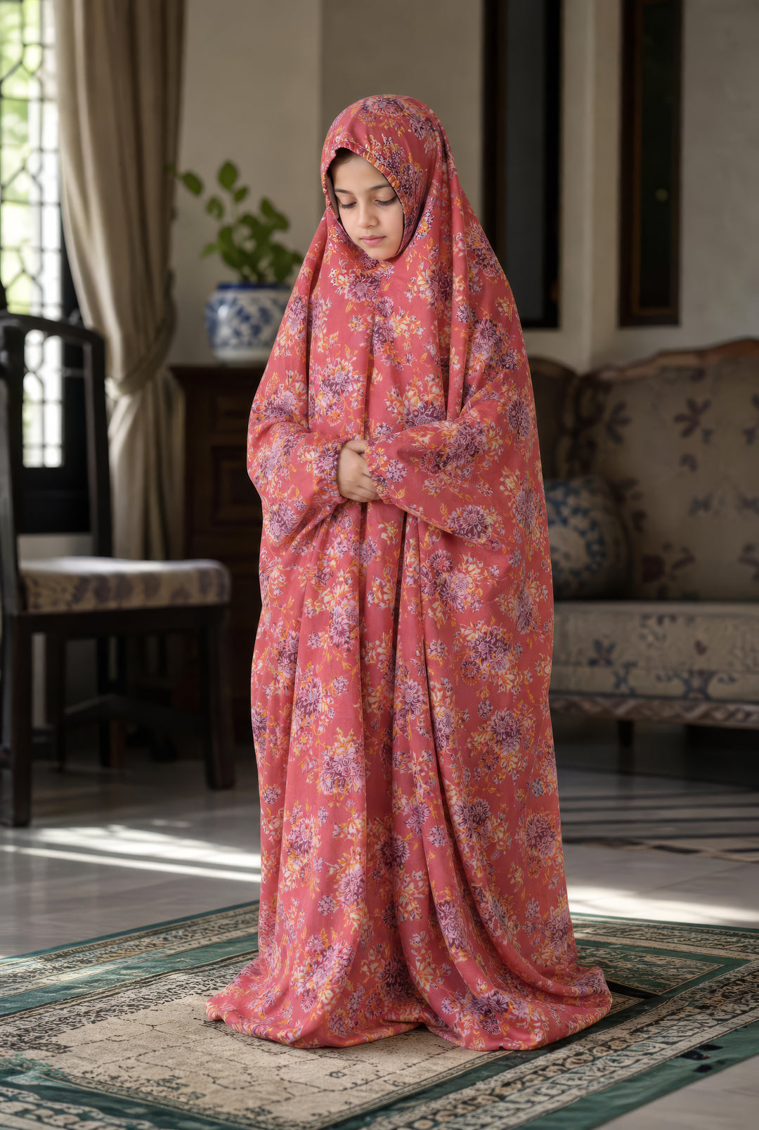 Kids Namaz Chadar - Tea Pink