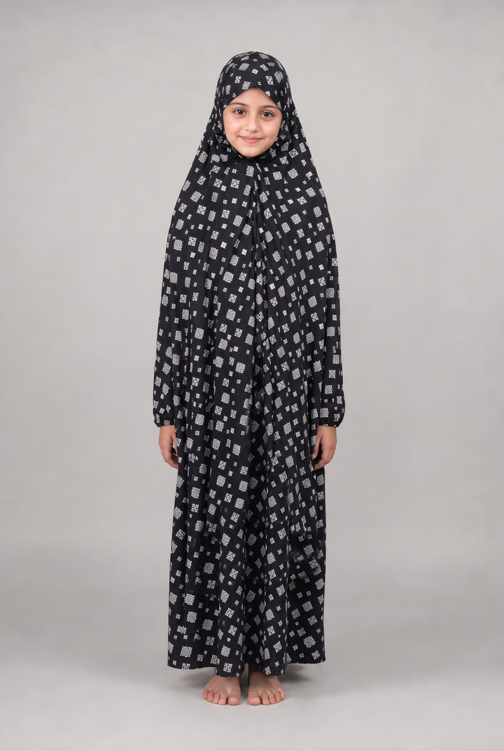 Kids Namaz Chadar - Black