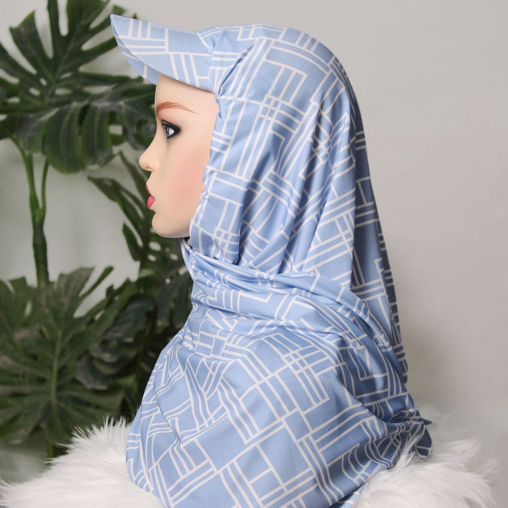 Turkish P-Cap Hijab - Patterned