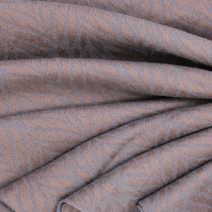 Palm Leaf Cashmere Hijab - Grey-Brown