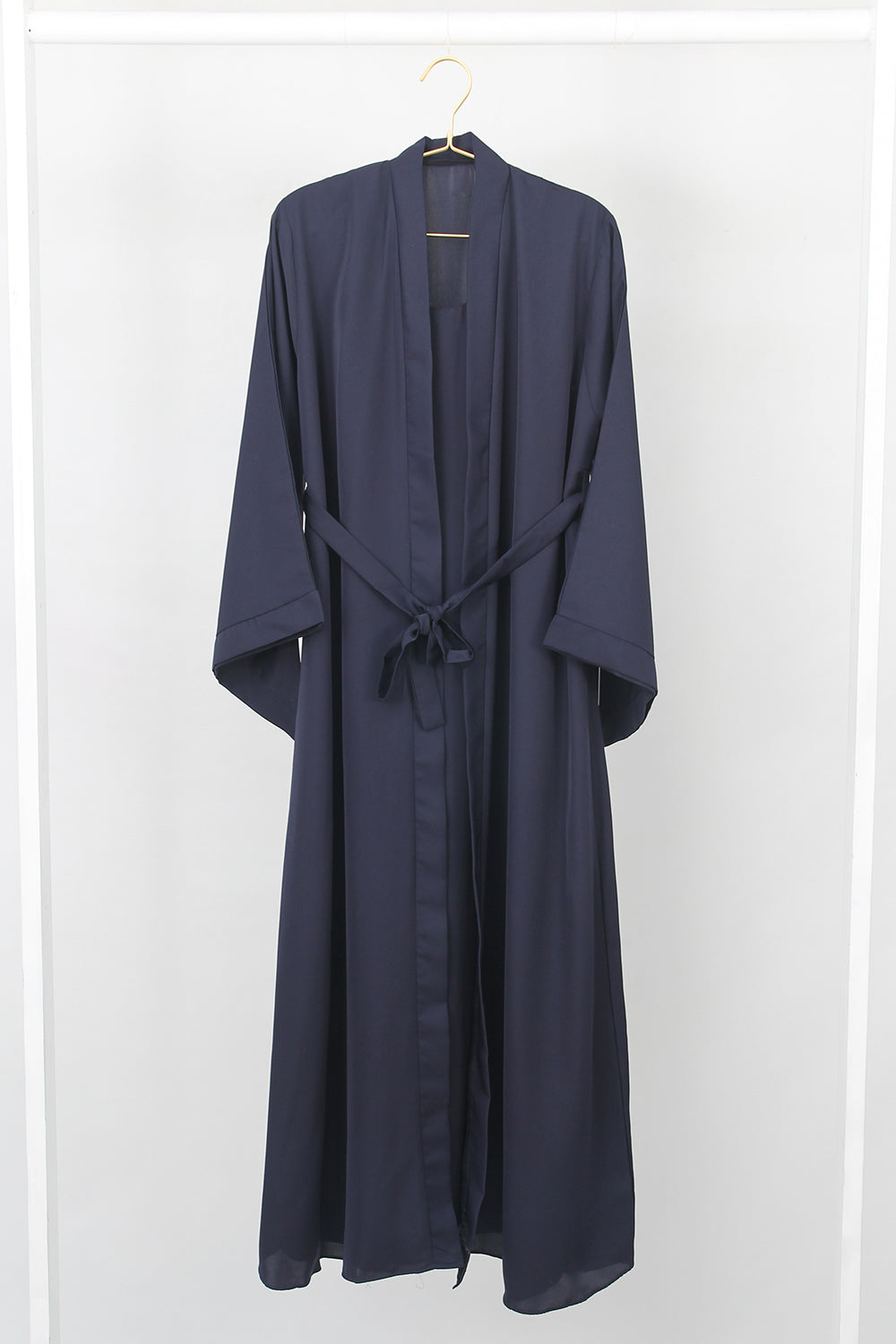 DOUBLE LAYERED NAVY BLUE ABAYA