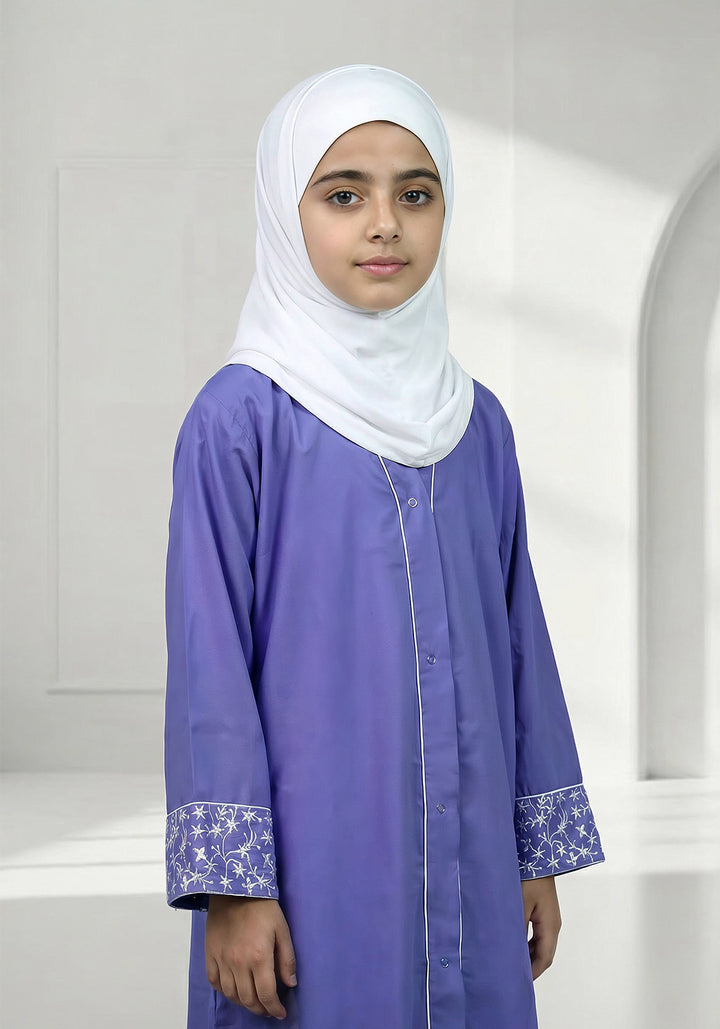 Ferozi Kids Sleeves Embroidery Abaya