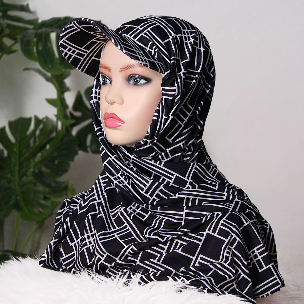 Turkish P-Cap Hijab - Patterned