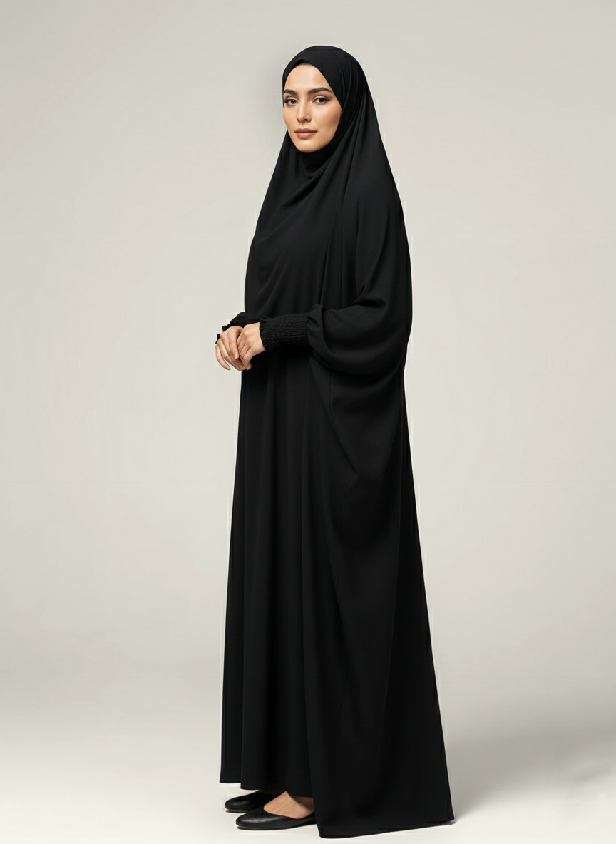 Saudi Jilbab  - Black
