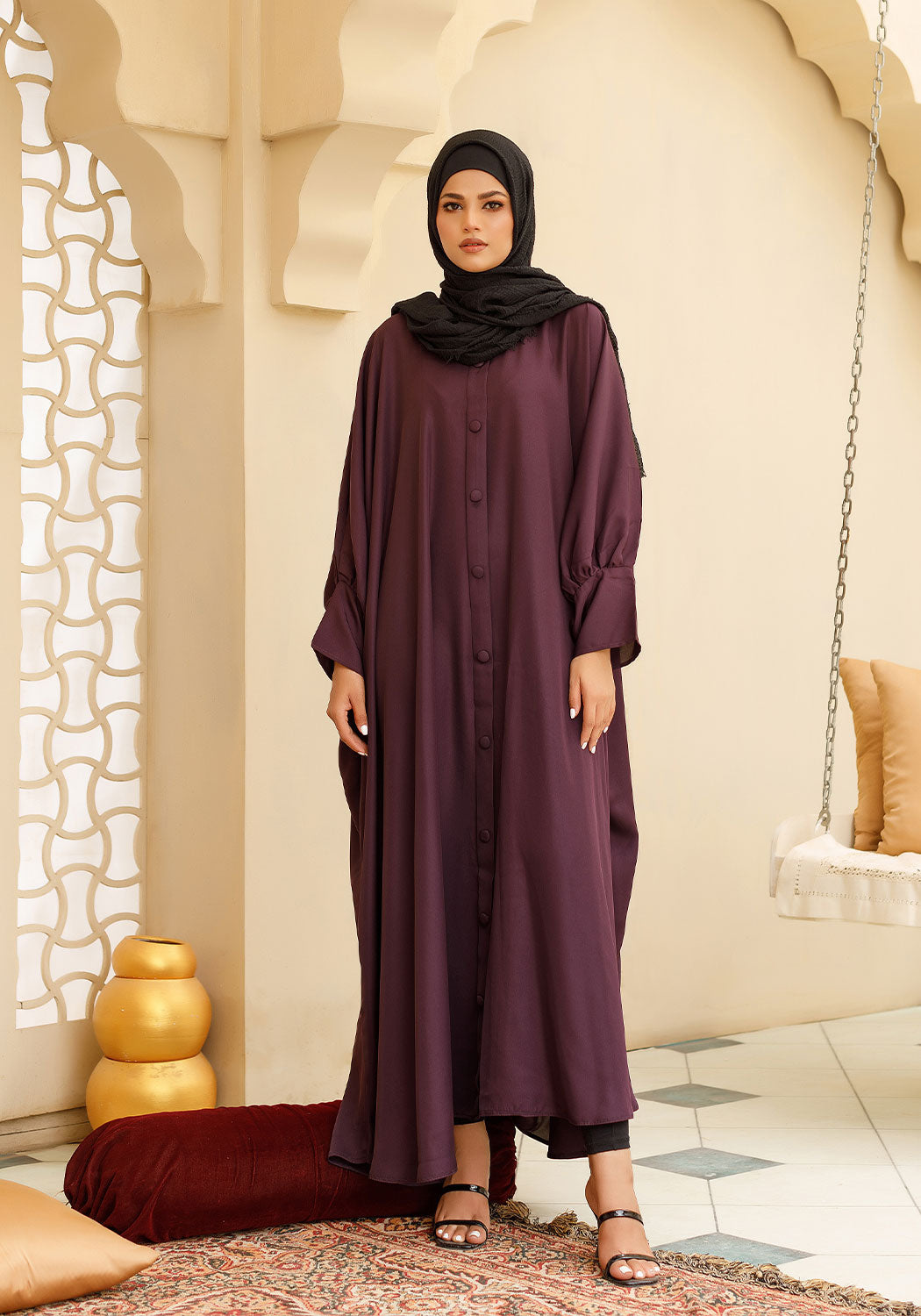 Serene Abaya - Purple