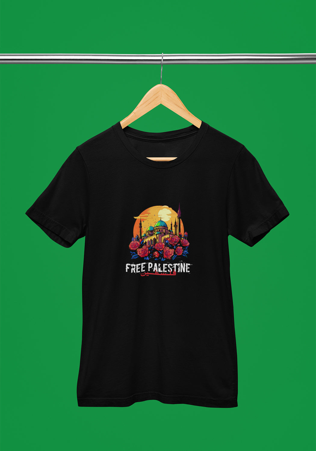 Free Palestine Printed T-Shirt