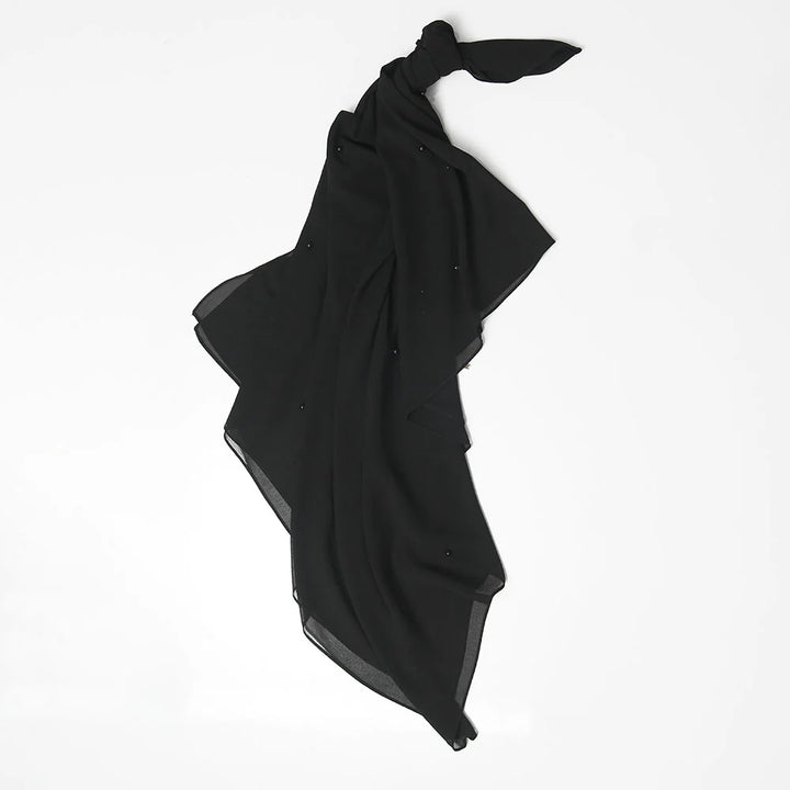 Maya Chiffon Hijabs - Black
